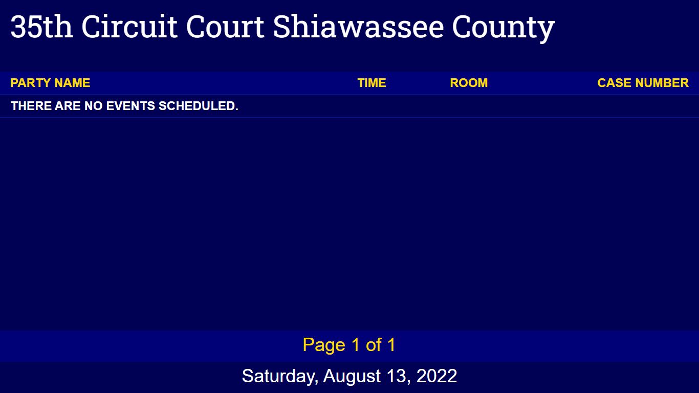 - Court Display